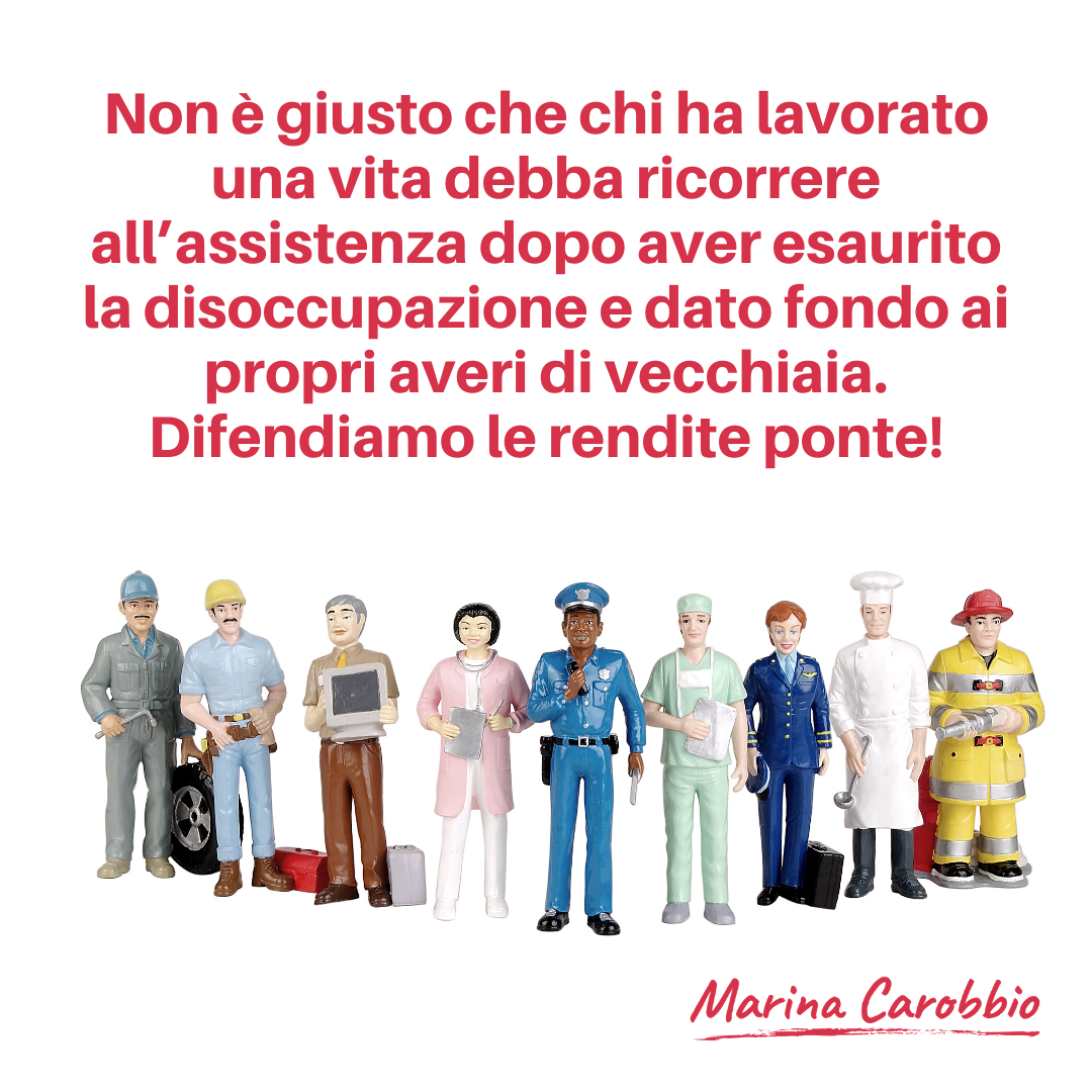 Rendita ponte: affinché si possa andare in pensione con dignità